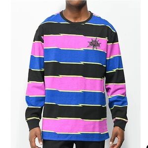 💫Odd Future | Blue Purple Black Striped Tee